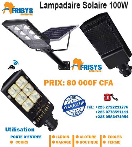Lampadaire solaire 100 W