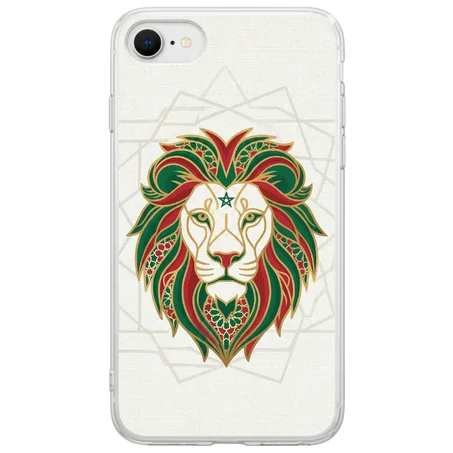 Coque Lion de l'Atlas – Design Zellige & Or