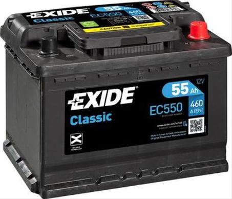 Batterie de démarrage Exide Clas       L2 55Ah