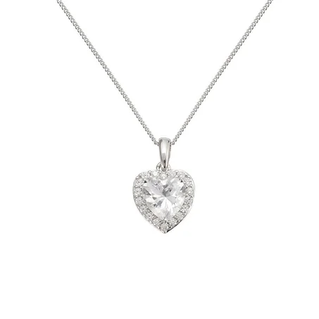 White Heart Necklace Pandora