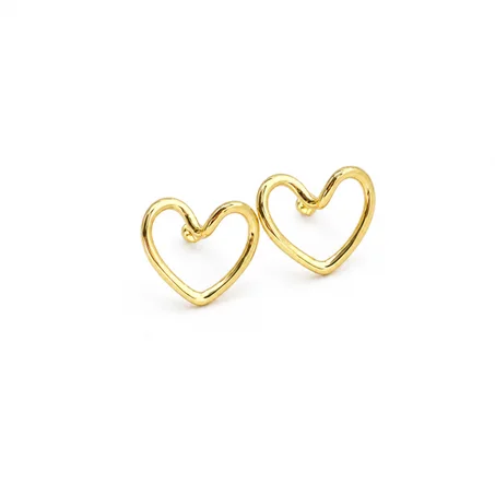 Gold Heart Earring