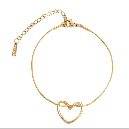 Gold Heart Bracelet