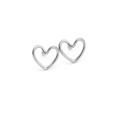 Selver Heart Earring