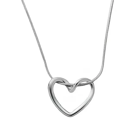 Selver Heart Necklace