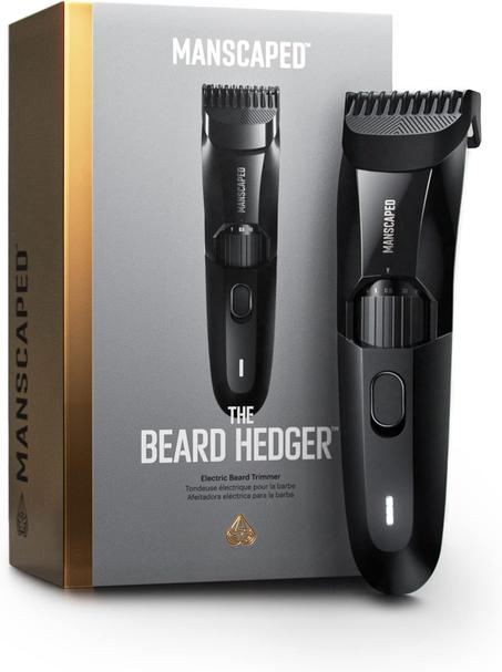 MANSCAPED® The Beard Hedger® Recortadora de barba para hombre, rueda de hoja ajustable de 20 longitudes, hoja en T de acero inoxidable para recortar el vello facial de precisión, cortadora in