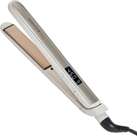 Remington Shine Therapy - Plancha alisadora de pelo de 1 pulgada, plancha plana infundida con aceite de argán y queratina, plancha plana profesional de cerámica para menos encrespamiento, bri