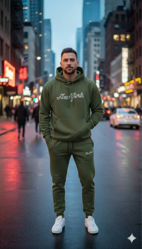 طقم رياضي رجالي عصري – أناقة يومية براحة استثنائية