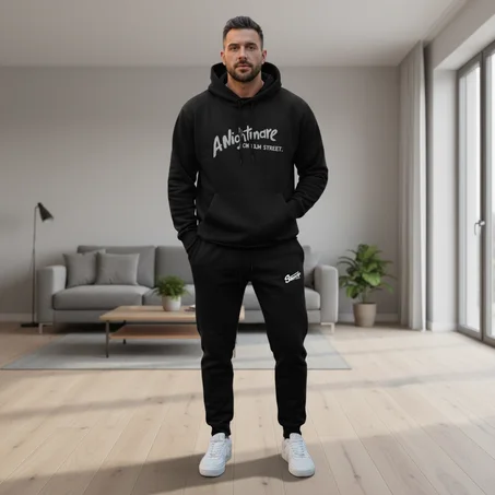 طقم رياضي رجالي بطباعة ANightinare