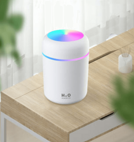 Humidificateur d’air ultrasonique 300 Ml, diffuseur d’arôme  avec lumière de nuit