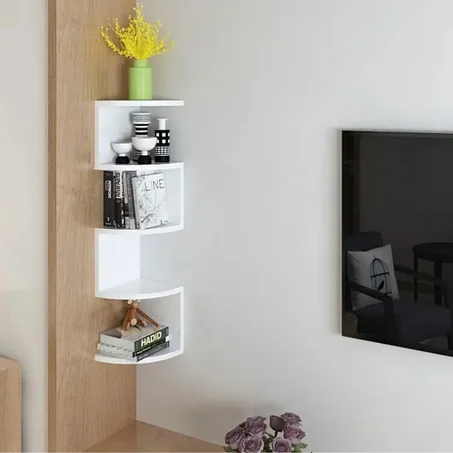 رفوف عصرية وأنيقة للتنظيم والديكور