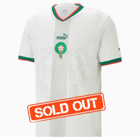 قميص المنتخب المغربي الرسمي ـ اللون الأبيض