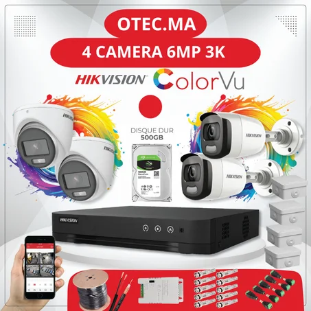 Hikvision Pack  Surveillance 6MP 3K