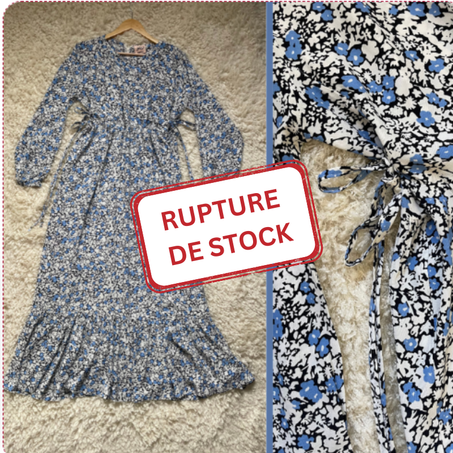 Robe en Crêpe Fleurie