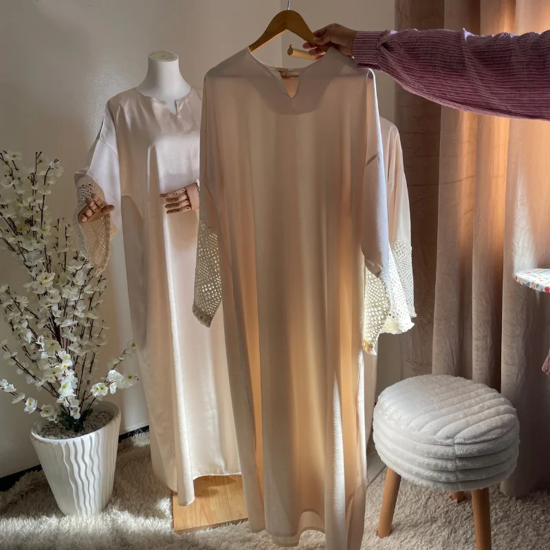 Robe Gandoura avec détails crochet