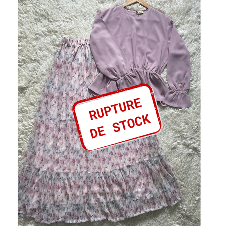 ENSEMBLE BLOUSE & JUPE VIOLET