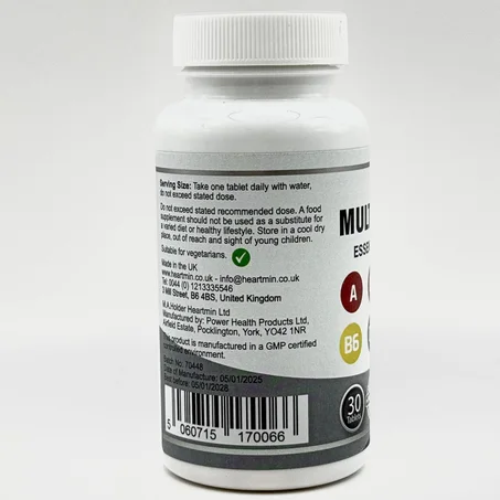 مكمل فيتامينات متكامل لدعم الطاقة والمناعة – 30 قرص