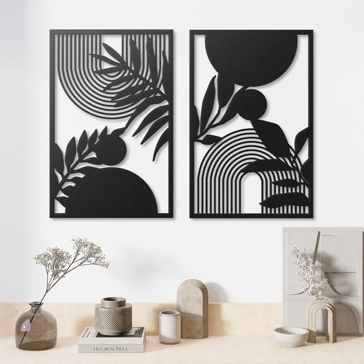 Set de 2 Tableaux Decoratifs