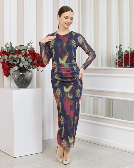 S92 Robe Longue colourful
