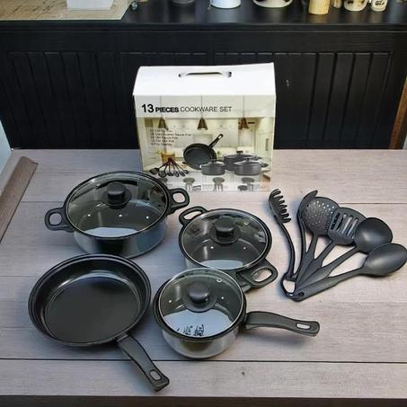 🍲 Set de Batterie de Cuisine 13 Pièces – Complet et Élégant 👩‍🍳👨‍🍳