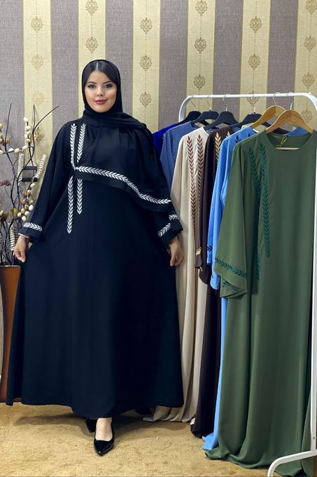 🛎 عباية صلاة مرفقة بغطاء رأس (شال)