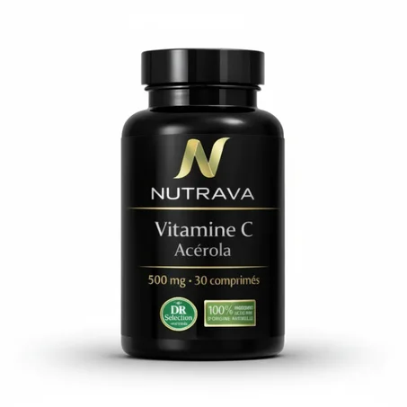NUTRAVA Vitamine C Acérola – Immunité, Énergie & Forme