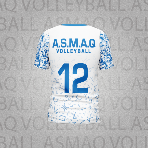 Jersey Officiel Seniors Hommes Blanc/Bleu