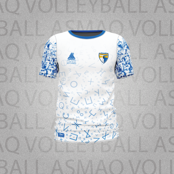 Jersey Officiel Seniors Hommes Blanc/Bleu