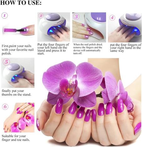 Sèche Ongle Ventilation & Lampe LED Idéal