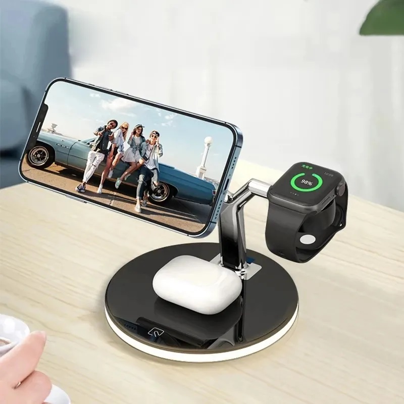 3 in 1 Wireless Charger :  شاحن لاسلكي 3 في 1