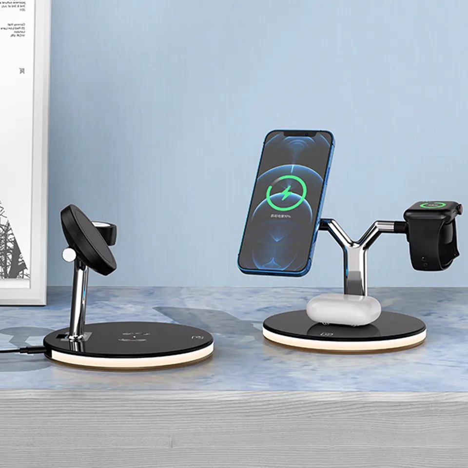 3 in 1 Wireless Charger :  شاحن لاسلكي 3 في 1