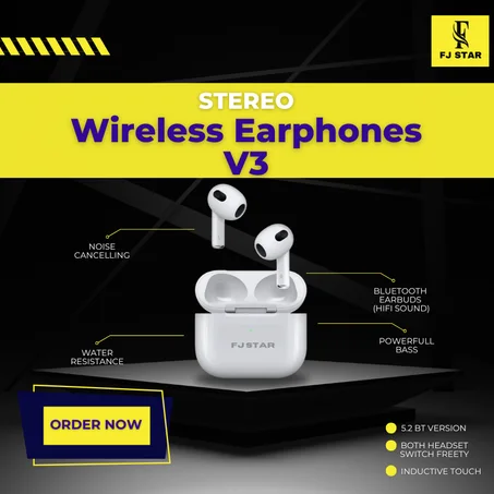 Stereo Wireless Earphones V3