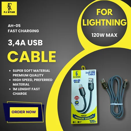 Cable Fj Star Usb To Lightning AH-05
