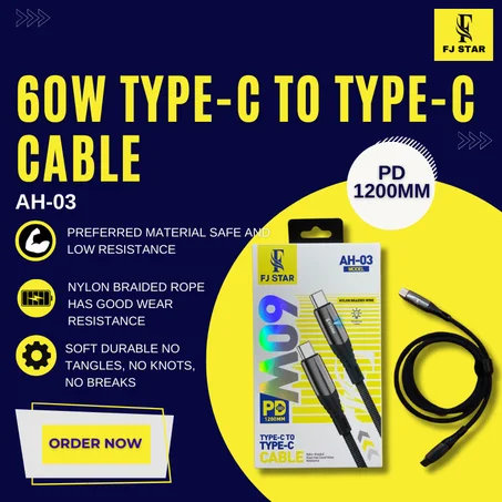 Cable Fj Star 60W Type-c To Type-C