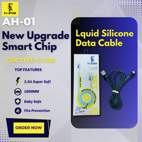 Cable Fj Star Liquid Silicone Data Type-c To Usb  AH-01