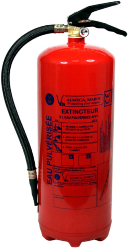 Extincteur 9 L Eau Pulvérisée