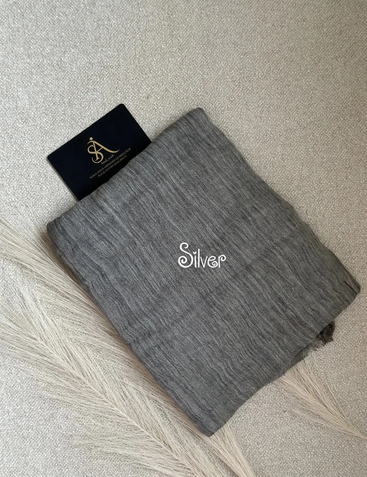 Hijab Thaïlandais Refiled/   couleur : silver