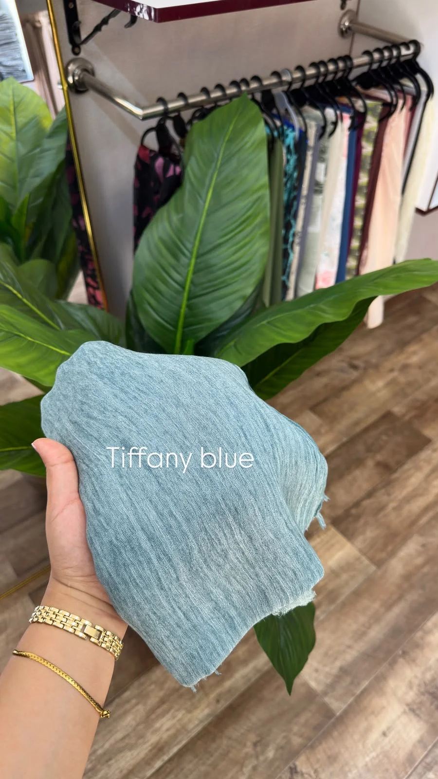 Hijab Thaïlandais Refiled/   couleur : tiffany blue