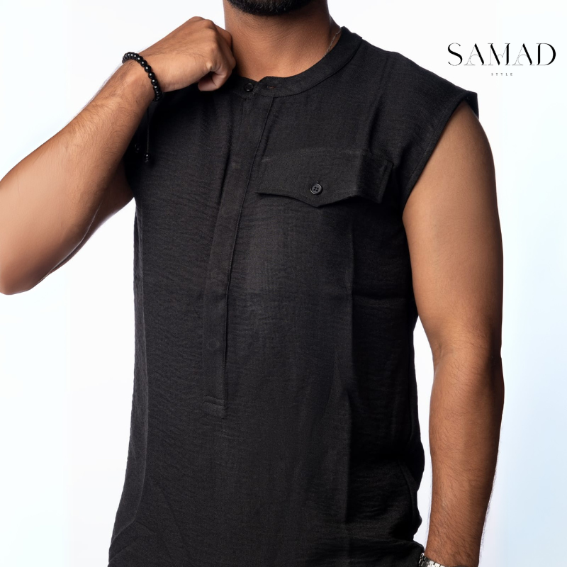 Ensemble 2 pièces chemise + pantalon noir
