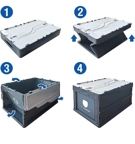 55 L PP Folding Large Outdoor Storage Box