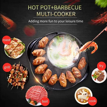 KOREAN 2 IN 1 GRILL AND HOTPOT
