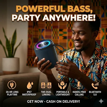 Ultimate Bluetooth Waterproof Party Speaker - Unstoppable Sound Experience