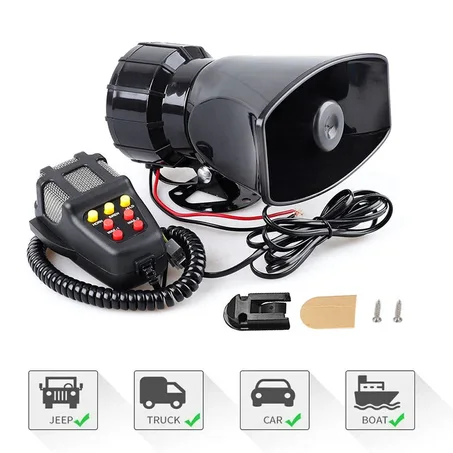 100W Pro Siren Horn – Turn Your Car Into a Real Emergency‑Style Warning System