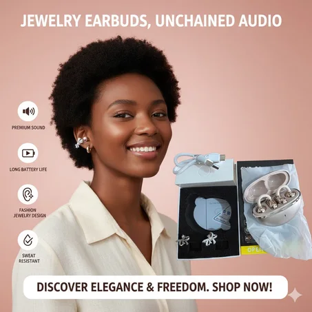 Sikiliza na Ngaa™ — Earbuds za Kifahari Zenye Muonekano wa Hereni