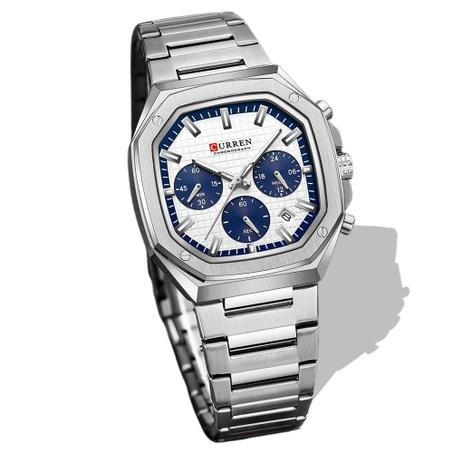 ساعة Curren 8459 للرجال – ساعة يد  (كاجوال) من الكوارتز