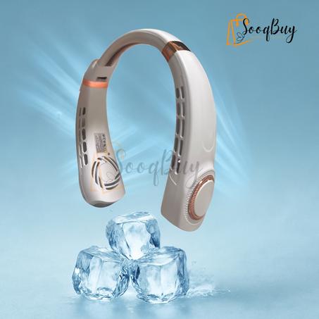 مروحة النسيم – مروحة الرقبة المحمولة – خفيفة، أنيقة، تبردك وين ما كنت