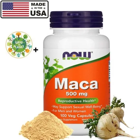 NOW Foods, Maca, 500 mg, 100 capsules végétariennes