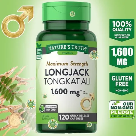 Nature'S Truth Longjack Töngkat Ali, 1600 mg, 120 Quick Release Capsules Töngkat Ali