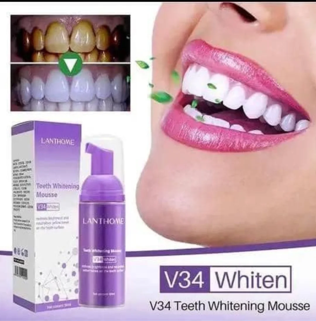 Teeth whitening foam
