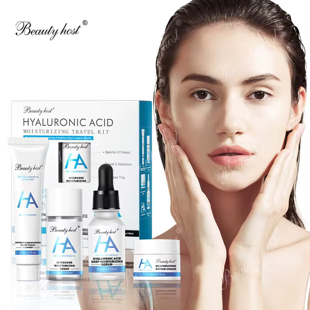Kit de Viaje Facial con Ácido Hialurónico – Hidratante Profunda Antiarrugas