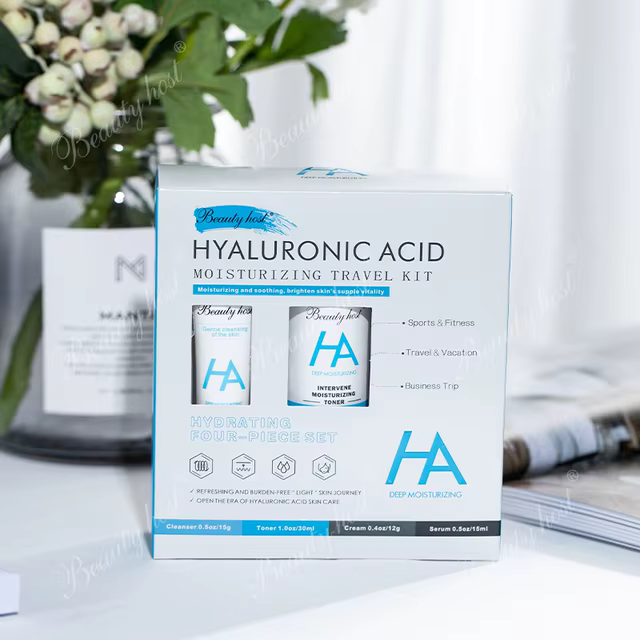 Kit de Viaje Facial con Ácido Hialurónico – Hidratante Profunda Antiarrugas